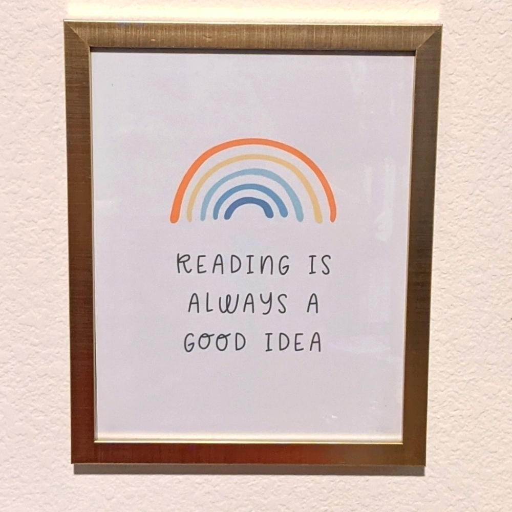 Reading is always a good idea canvas poster